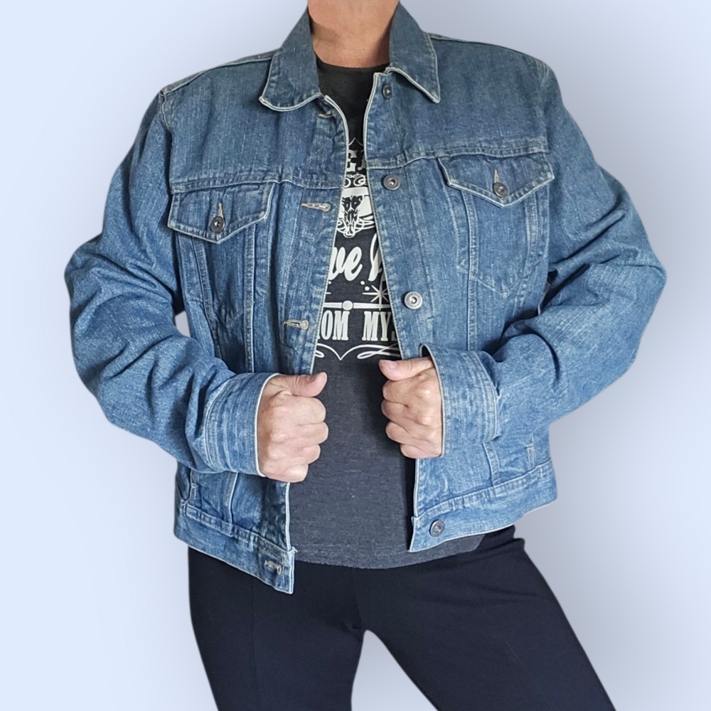 Liz Claiborne Blue Jean Jacket Size L